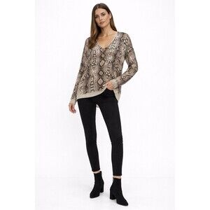 Show Me Your Mumu Revolve Hug Me Python Knit Sweater size XS Very Oversized